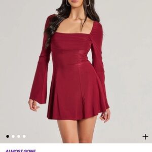 NWOT Bell Sleeve A-Line Mini Dress